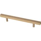 Square Bar 5-1/16 in. (128 mm) Champagne Bronze Drawer Pull