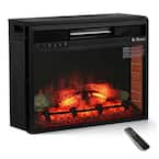 In Flames 23 in. 1500-Watt Electric in-Wall Recessed Electric Fireplace Infrared Space Heater with 7 Flame Effects