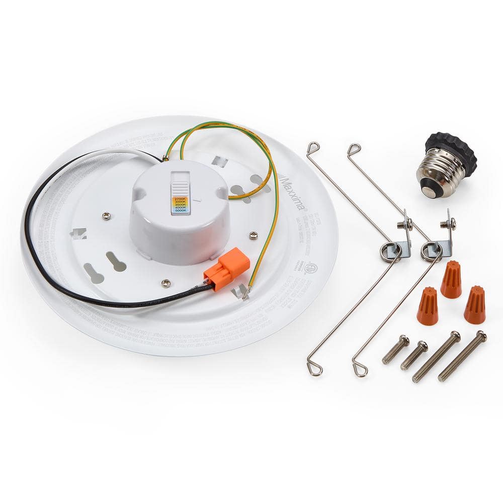 Maxxima 7.5" White LED Flush Mount Ceiling Light Fixture
