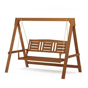 Tioman 3-Person Hardwood Porch Swing with Stand