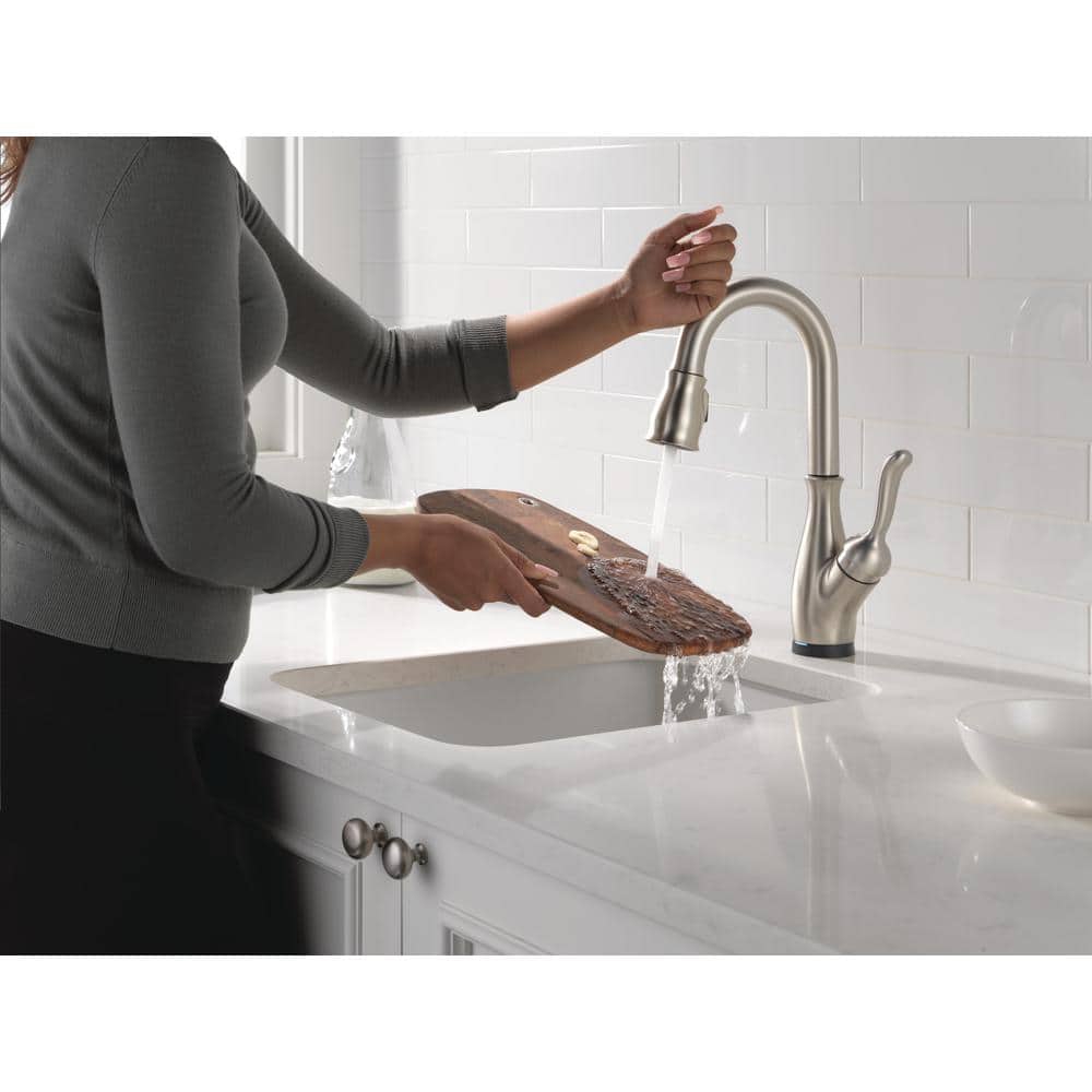Spotshield Stainless Steel Touchless Bar Faucet with Pull-out Spray