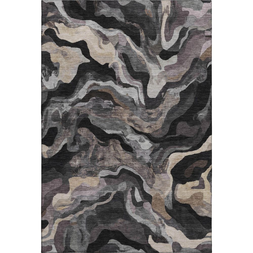 Mayfield Premium Machine Washable Abstract AMF2162 Granite 9 ft. x 12 ft. Area Rug price history on PriceWatchPro