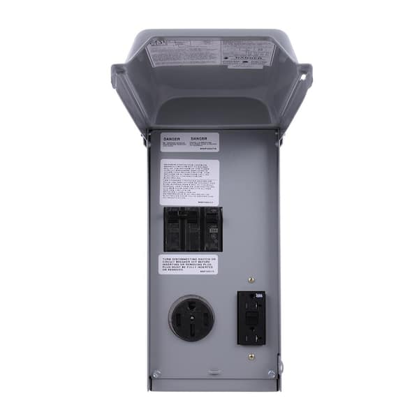 Briidea 50 Amp RV Power Plug Outlet Box, 125/250 Volt NEMA 14-50R RV  Receptacle