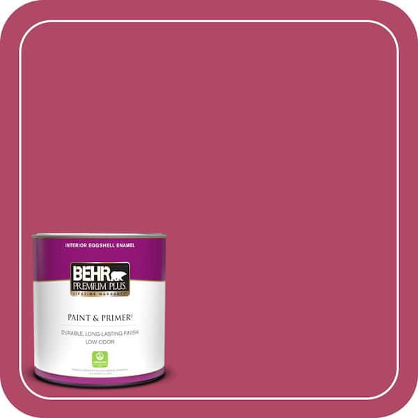 BEHR PREMIUM PLUS 1 qt. #HDC-SM16-04 Bing Cherry Pie Eggshell Enamel Low Odor Interior Paint & Primer