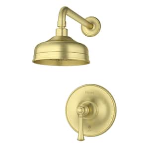 Tisbury 1-Handle Shower Only Faucet Trim Kit in Brushed Gold (Valve Not Included)