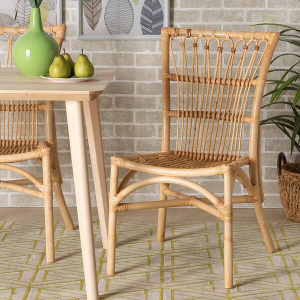 bali & pari Ammi Natural Rattan Dining Chair 209-2P-12791-HD - The Home  Depot