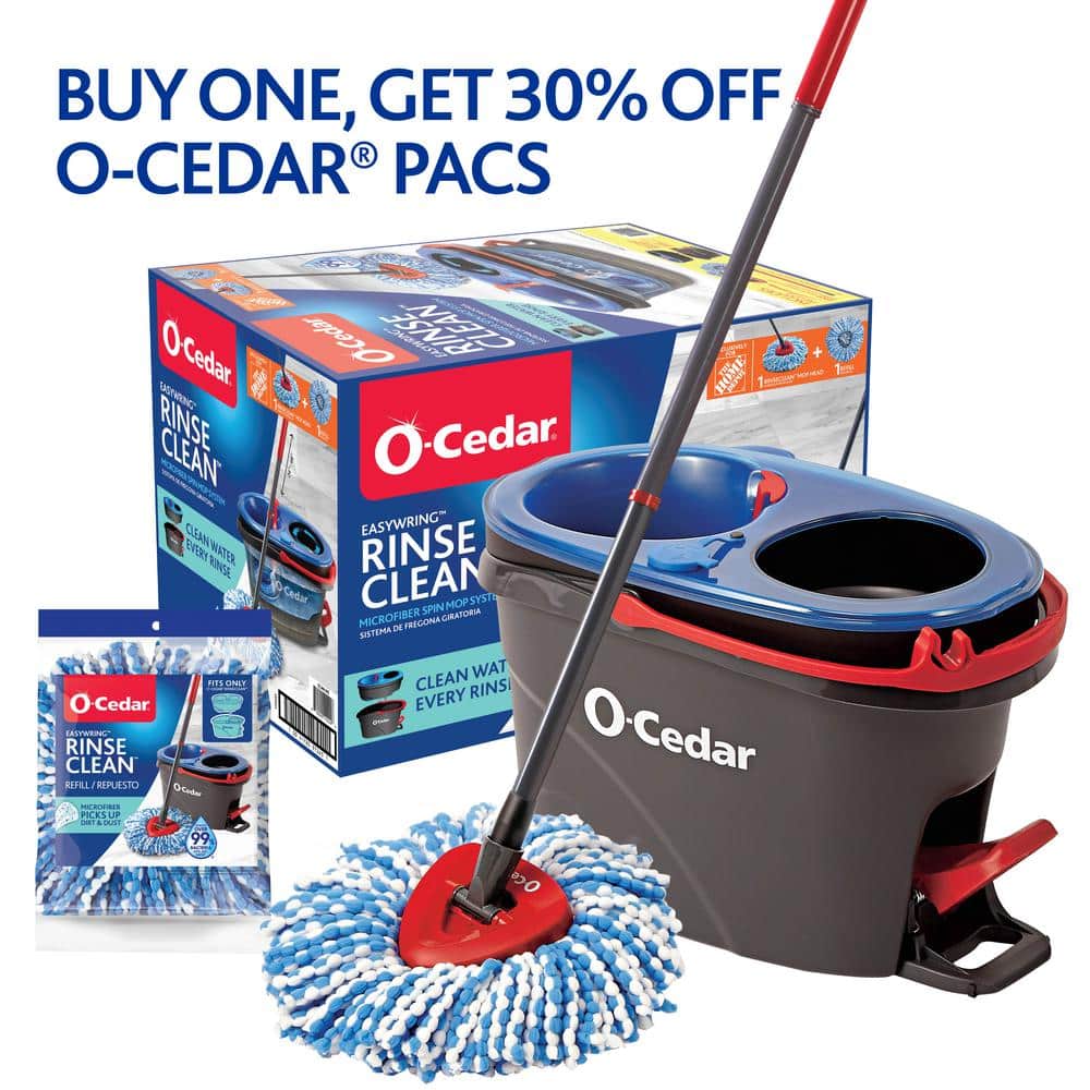 O-Cedar RinseClean Spin Mop With Bucket in the Spin Mops