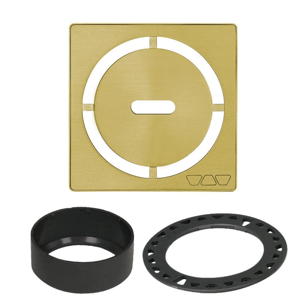 Kerdi-Drain 4 in. Brushed Classic Gold Pure Drain Grate price history on PriceWatchPro