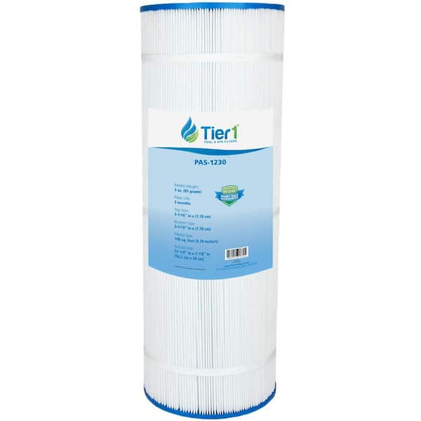 Tier1 100 sq. ft. Spa Filter Cartridge Replacement for PFAB100, Filbur FC-1950, Unicel C-7699