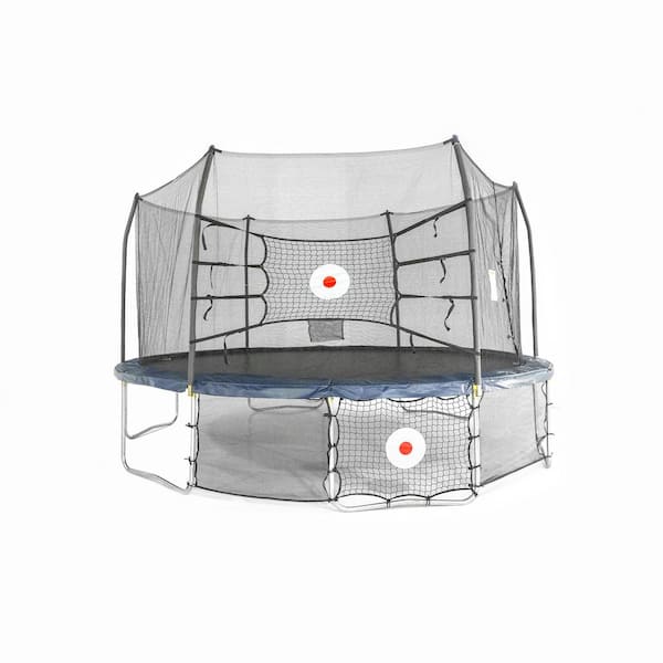ActivPlay Round Trampoline with Safety Enclosure and Spring Pad 