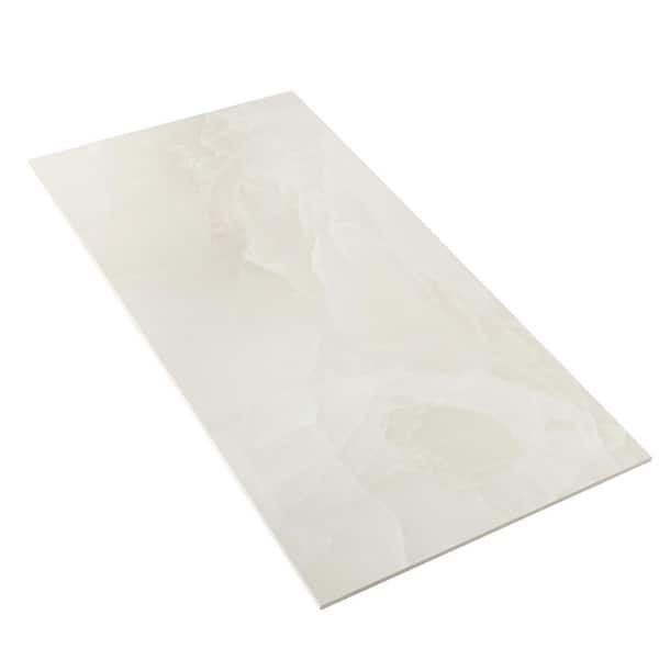 Apollo Tile Splendor White 24 in. x 48 in. Lappato Porcelain