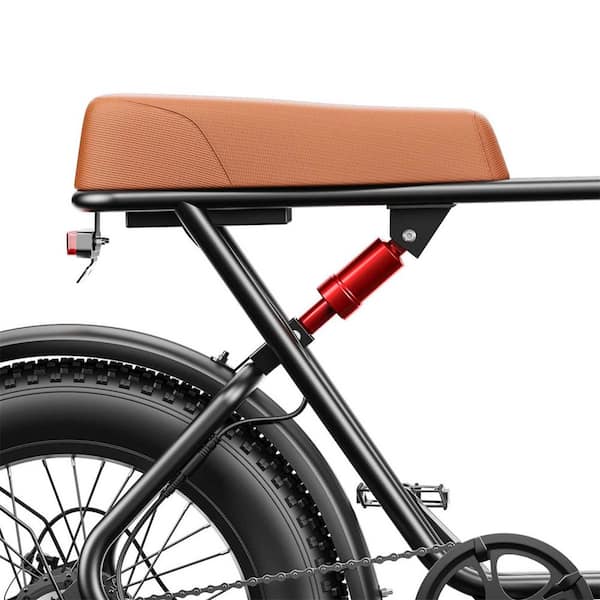 LuckByte 20 in. Black Electric Bike 48V 17 Ah Lithium With 7-Speed