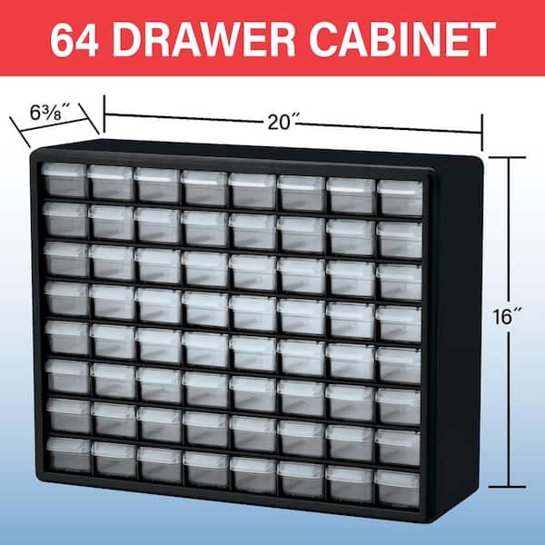 Akro-Mils 64-Compartment Drawer Small Parts Organizer Hardware