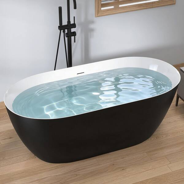 Getpro 67 in. x 29.5 in. Acrylic Free Standing Bath Tub Flat