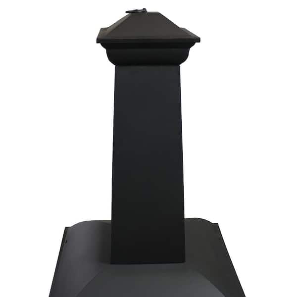 Sunnydaze 57 in. Black Steel Outdoor Wood Burning Fire Pit