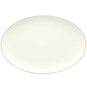Colorwave Pink 16 in. (Pink) Stoneware Oval Platter