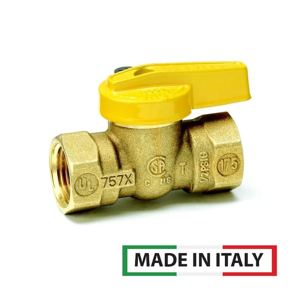 Everbilt 3/8 in. FIP x 3/8 in. FIP Lever Handle Brass Gas Ball Valve