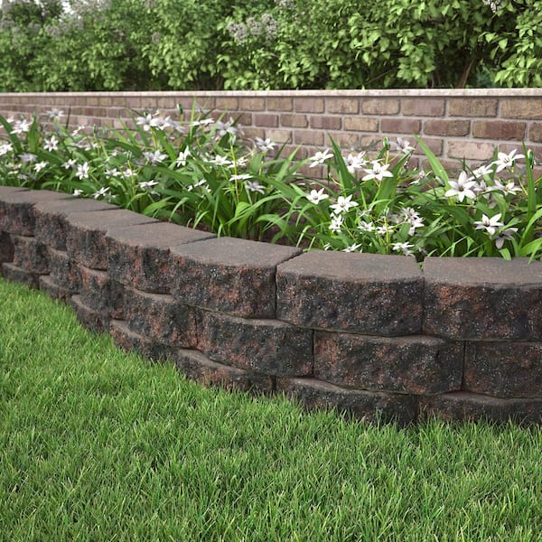 Red Charcoal Retaining Wall Block, How To Garden Wall Blocks