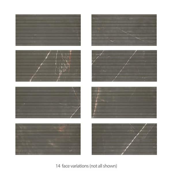 Istanbul Strata Night 7 in. x 7 in. Porcelain Floor and Wall Take Home Tile Sample