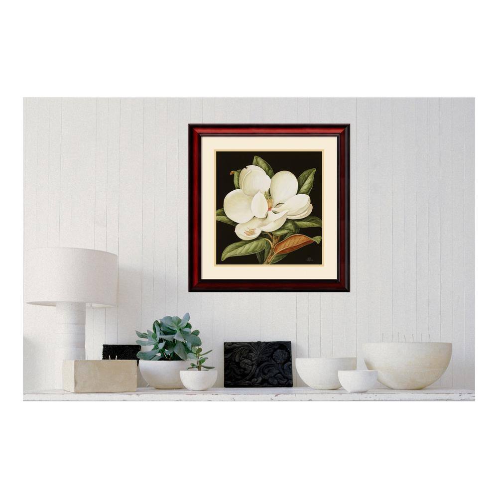 Magnolia Grandiflora 2003 Framed Botanical Print with Cherry Wood Frame