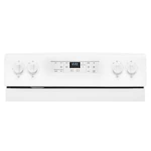 30 in. 5.3 cu. ft. 5 Burner Element Electric Range in White with FrozenBake Technology