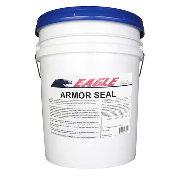 Eagle 5 Gal. Armor Seal Urethane Modified Acrylic Glossy Durable Water-Based Clear Concrete Sealer