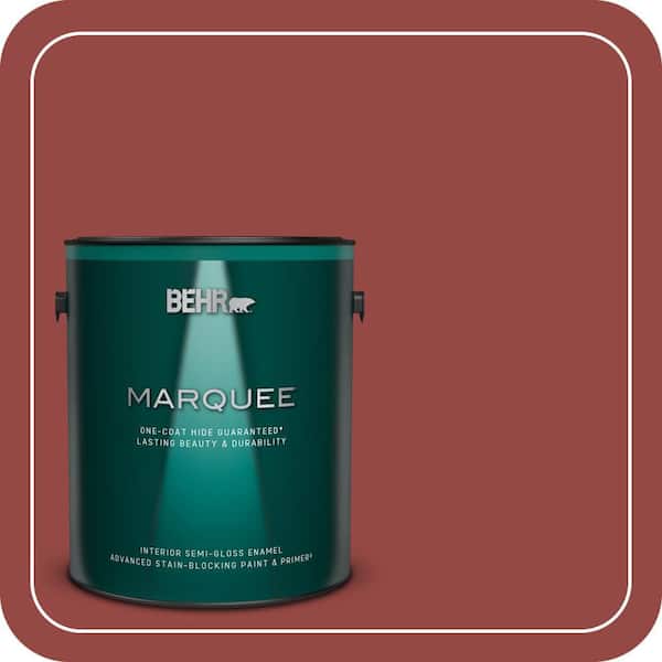 BEHR MARQUEE 1 gal. Home Decorators Collection #HDC-FL14-4 Cranberry Zing Semi-Gloss Enamel Interior Paint & Primer
