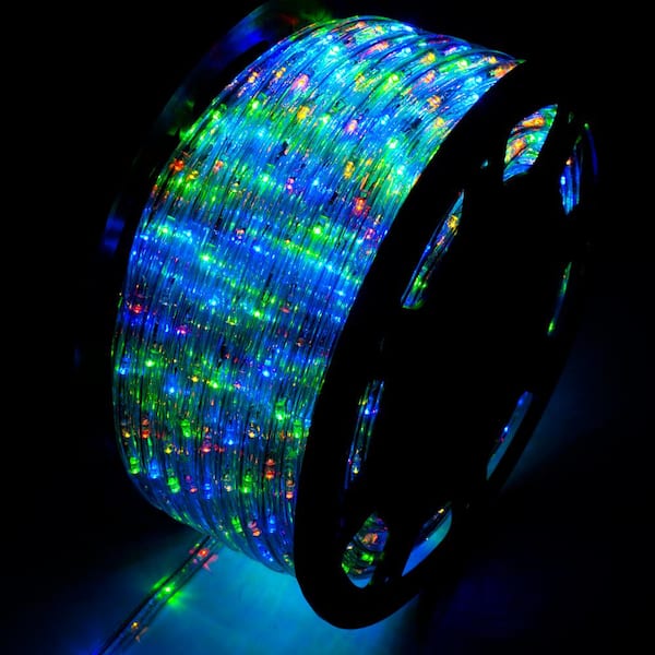 Outdoor 150 ft. 110-Volt Plug-In Multi-Color Color Changing Light LED Rope Light