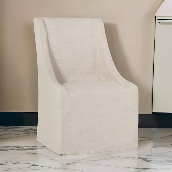 Benjara Gray Polyester Metal Frame Dining Chair
