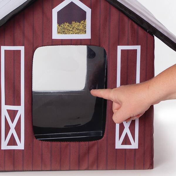 outdoor heated kitty barn