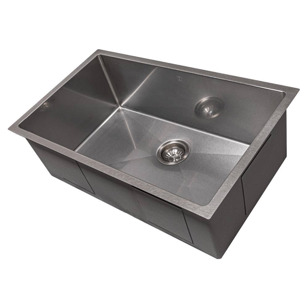 DuraSnow 30" Stainless Steel Drop-In Single Bowl Kitchen Sink