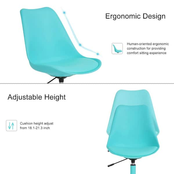 Blokhus white pu cushion ergonomic office desk chair hot sale