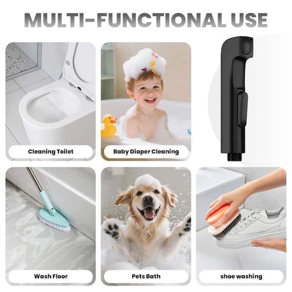 Handheld Bidet Sprayer Bidet Attachment with Shut off Valve Hose Mount Kit Included