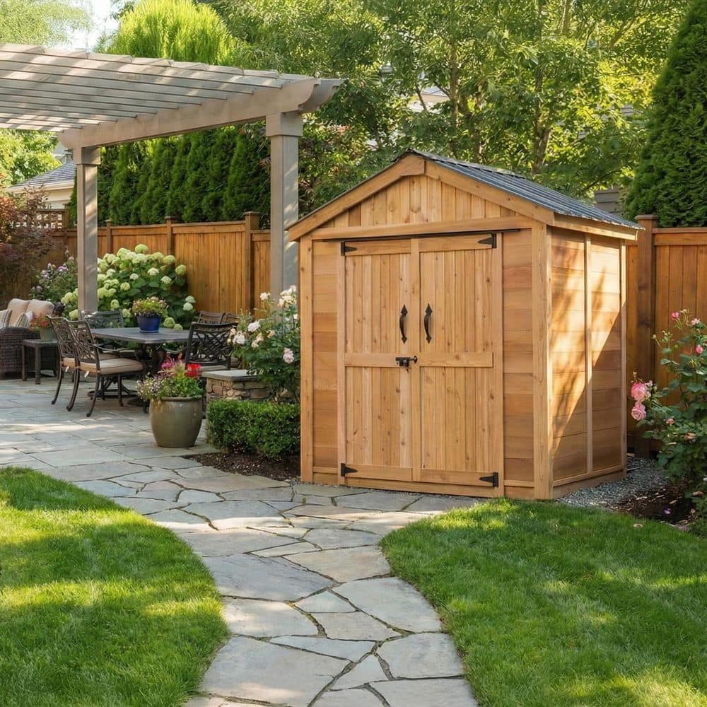Outdoor Living Today 6 ft. W x 4 ft. D Cedar Wood Shed Space