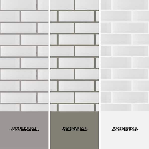 Jeffrey Court Moonlight Gray 6 in. x 20 in. Glossy Ceramic Wall