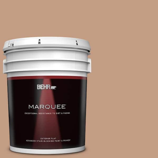 BEHR MARQUEE 5 gal. #S210-4 Canyon Dusk Flat Exterior Paint & Primer 445405  - The Home Depot