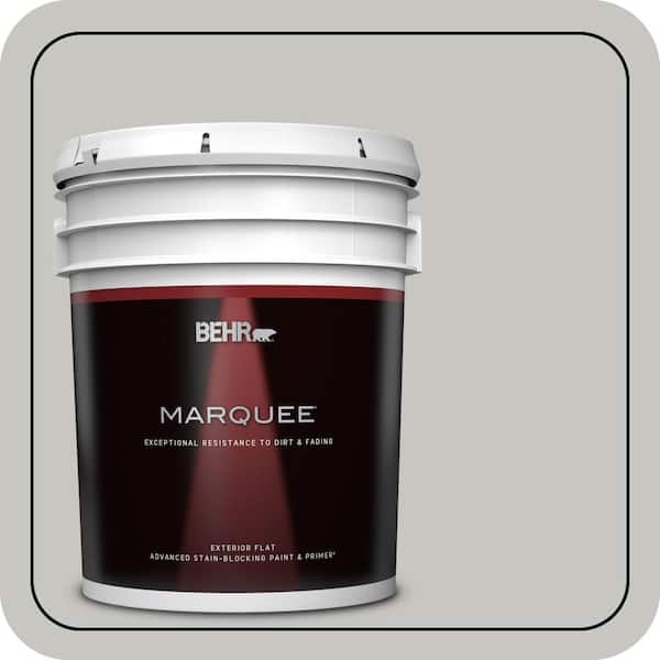 BEHR MARQUEE 5 gal. #PPF-29 Traditional Gray Flat Exterior Paint & Primer