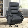 Seafuloy Gray Polyester Standard (No Motion) Recliner W820S00001-1 - The  Home Depot