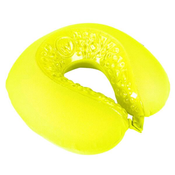 Lavish Home Yellow Gel That Cools Memory Foam Neck Travel Pillow