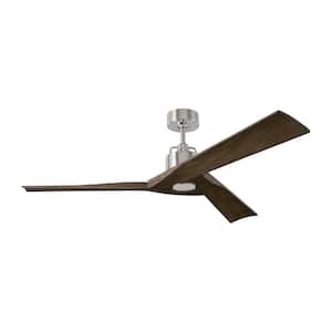 Alma 52 in. Smart Ceiling Fan in Brushed Steel with Remote
