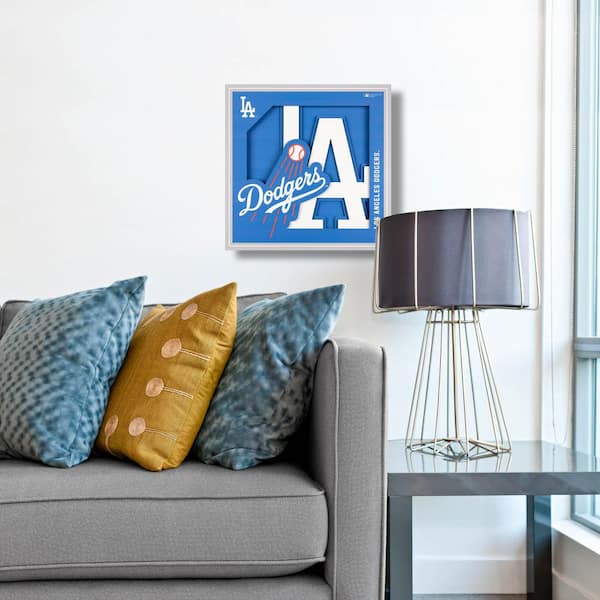 Mlb Los Angeles Dodgers 3d Logo Series Wall Art - 12x12 : Target