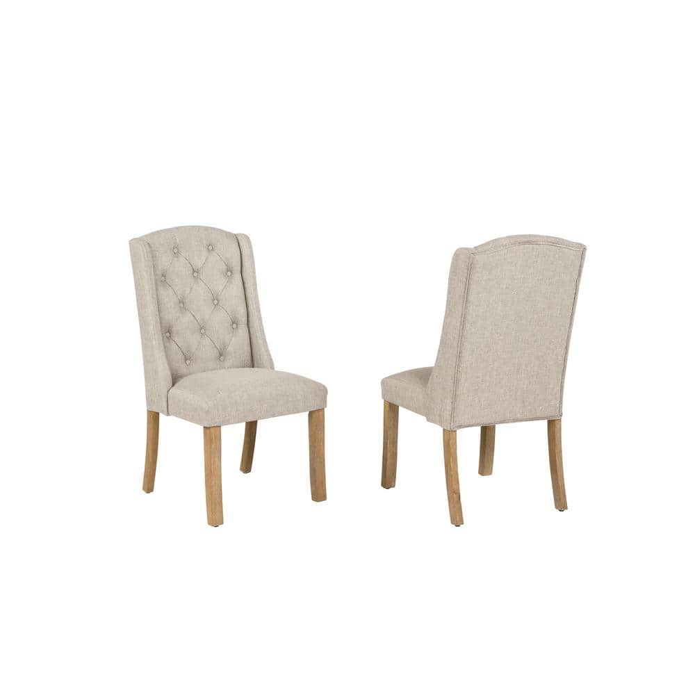 Best Quality Furniture Katt Beige Linen Fabric With Rustic Light 