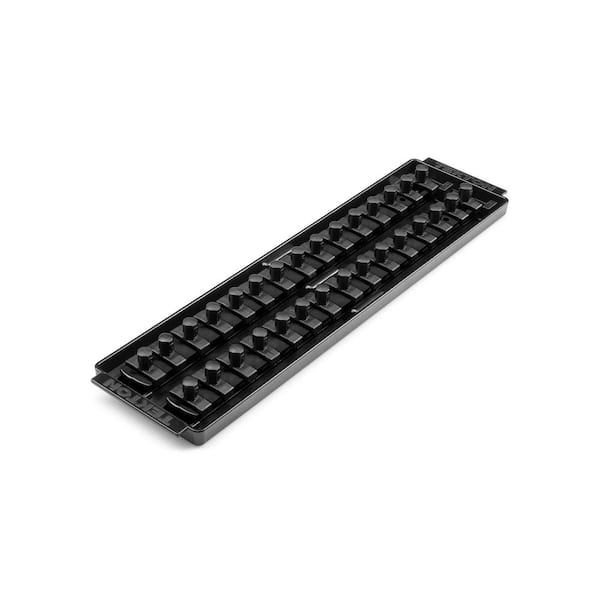 3/8 in. Drive 2-Rail Socket Organizer Set, Black (30-Tool)