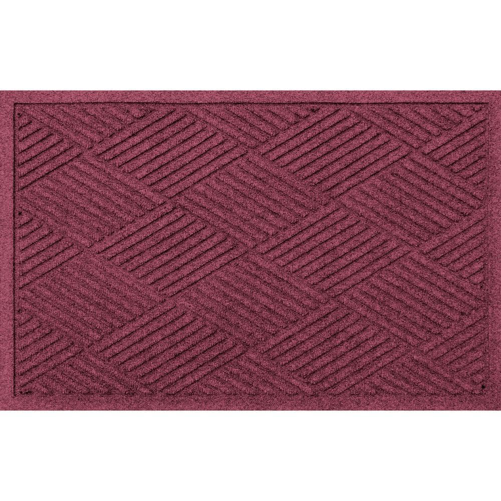 Homdkor Indoor Double Door Mat Lisa 47 x 32 ES Pp-pvc - Burgundy