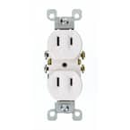 15 Amp 2-Wire Duplex Outlet, White