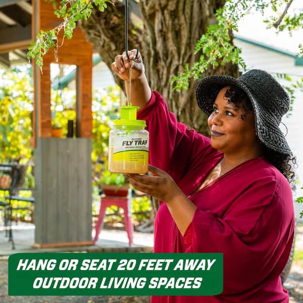 RESCUE Outdoor Reusable Fly Trap Canister FTR-SF4 - The Home Depot