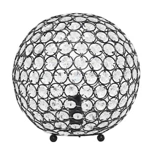 10 in. Restoration Bronze Crystal Ball Sequin Table Lamp