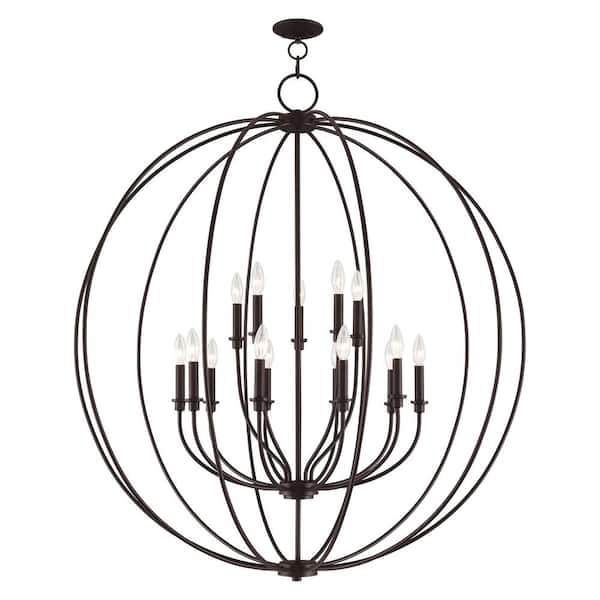Milania 15-Light Bronze Foyer Chandelier