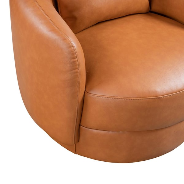 Cognac barrel chair hotsell