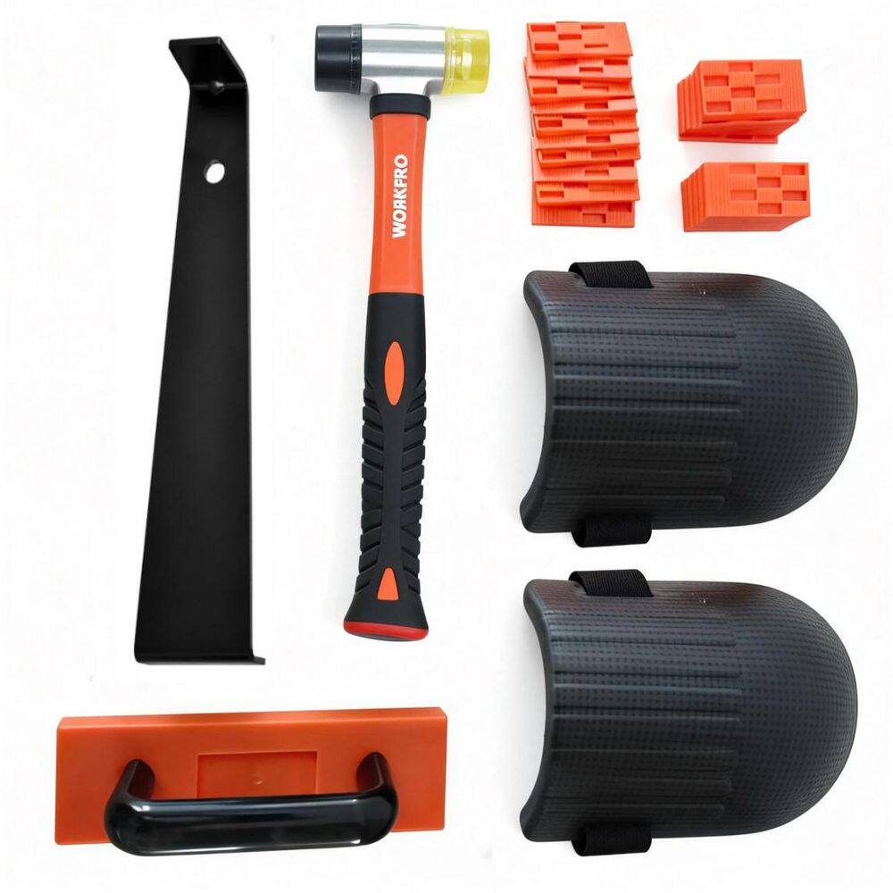 Wood Floor Installation Kit for Mallet, Heavy-Duty Pull Bar, Tapping Block, 2 Knee Pads, and 30 Spacers Accessory price history on PriceWatchPro